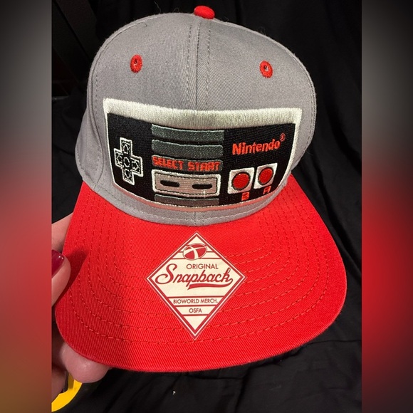 Nintendo Gray and Red Orginal Snapback Hat - Picture 1 of 14